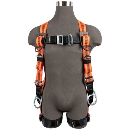 SAFEWAZE Full Body Harness, Vest Style, Universal FS99281-EFD